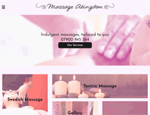 Tablet Screenshot of massageabingdon.com